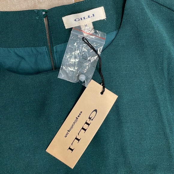 Forest green shift dress - Picture 3 of 3